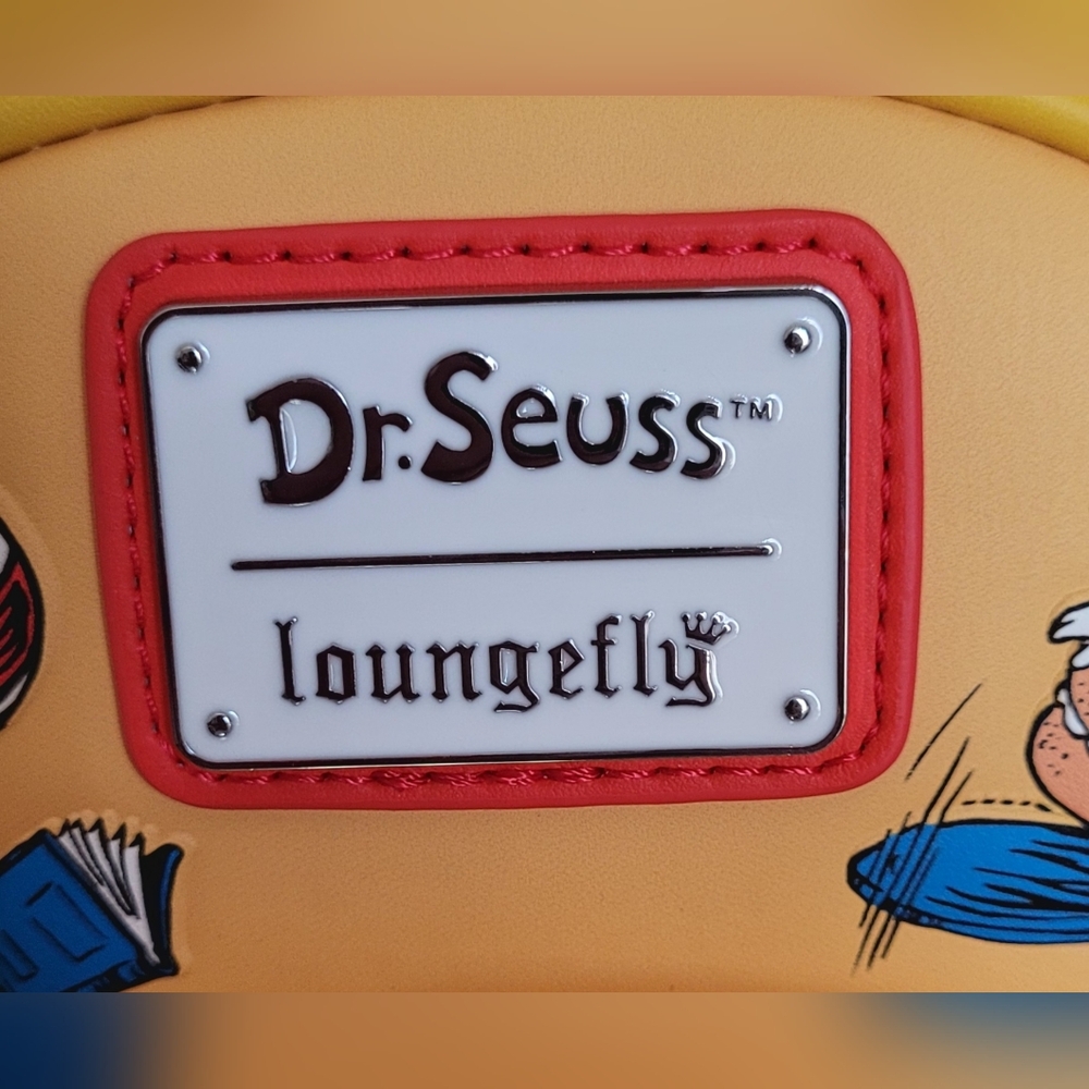 Loungefly Dr. Seuss The Cat In The Hat Falling Icons Mini Backpack - Picture 2 of 7